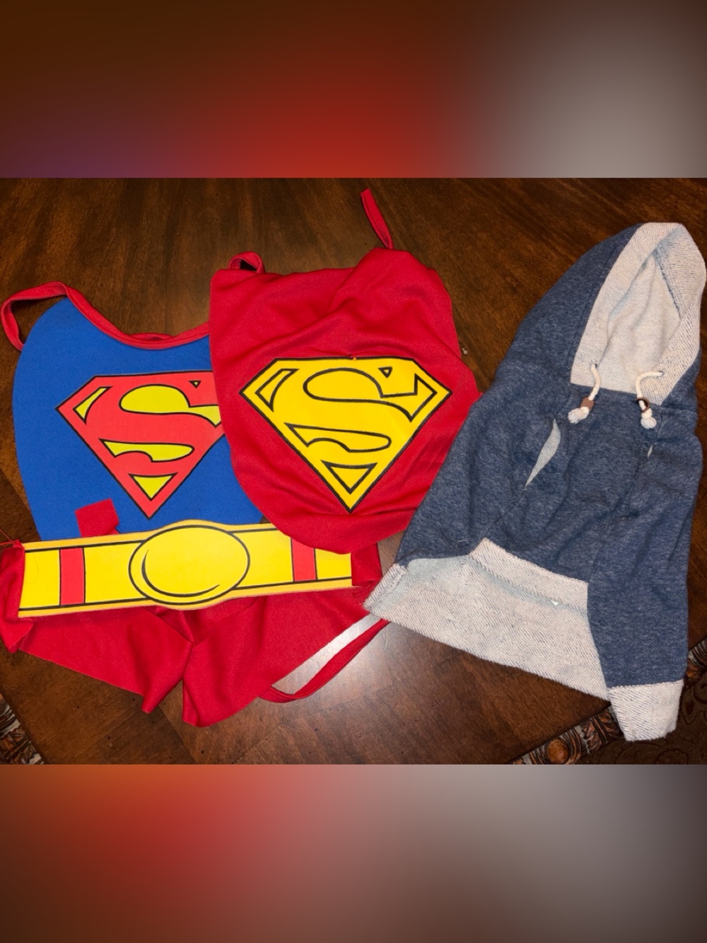 Dogs Superman Costume & Regular Hoodie